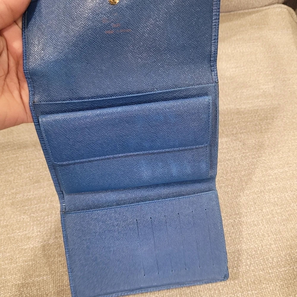 💙🔹️ LOUIS VUITTON🔹️ Saint Jacques blue tote bag and matching wallet + COA - Picture 3 of 14